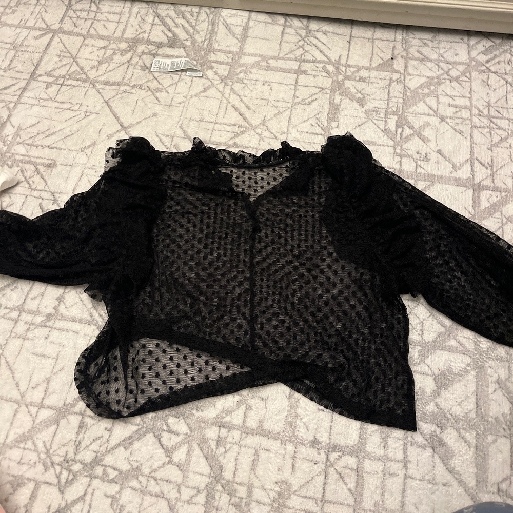 super thin black top